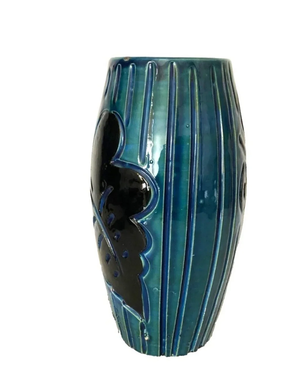 Mid Century Fratelli Fanciullacci Bitossi Aldo Londi Vase Made in Italy 9.75